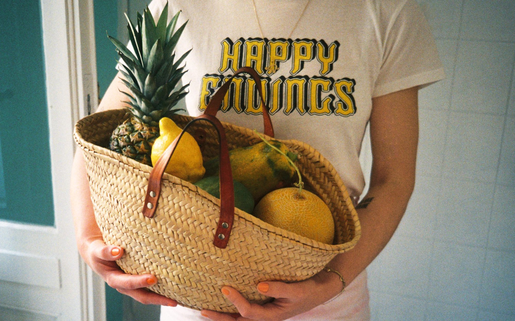 ein klassischer nutrilicious Einkauf - frische Früchte in einem Korb